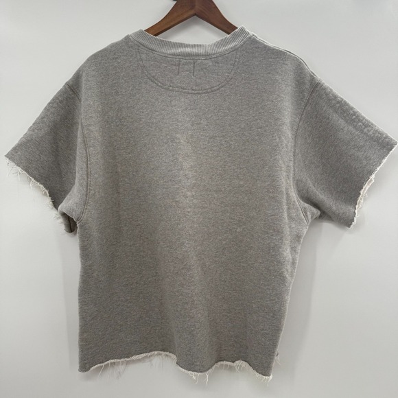 Cinq à Sept Blaise Bonne Nuit Paris Sweatshirt Grey‎ XS Women's Cotton Raw Hem - Picture 2 of 10